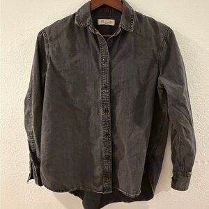 Madewell Charcoal Casual Button-Down Shirt